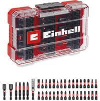 Einhell Impact-Bit-Set in M-CASE, 39-teilig, Bit-Satz aus Edelstahl in Rot und Transparent - Bild 1