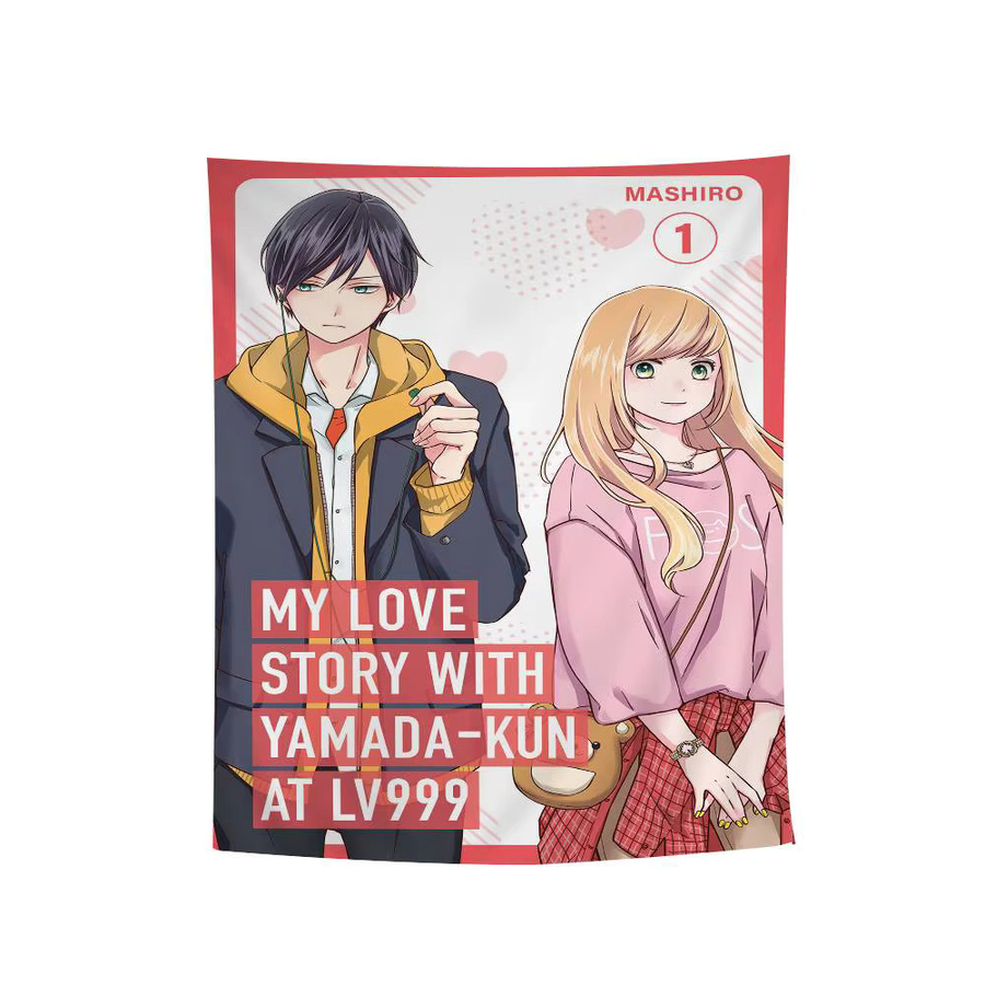 Anime Wandteppich My Love Story mit Yamada-kun bei Lv999 im Hippie-Boho-Stil zur Heimdekoration - Bild 3
