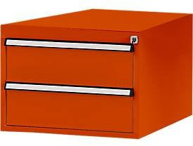 Manuflex Schubladen-Unterbauten für Werkbank Profi, Farbe: Orange, Tiefe: 70 cm - Bild 1