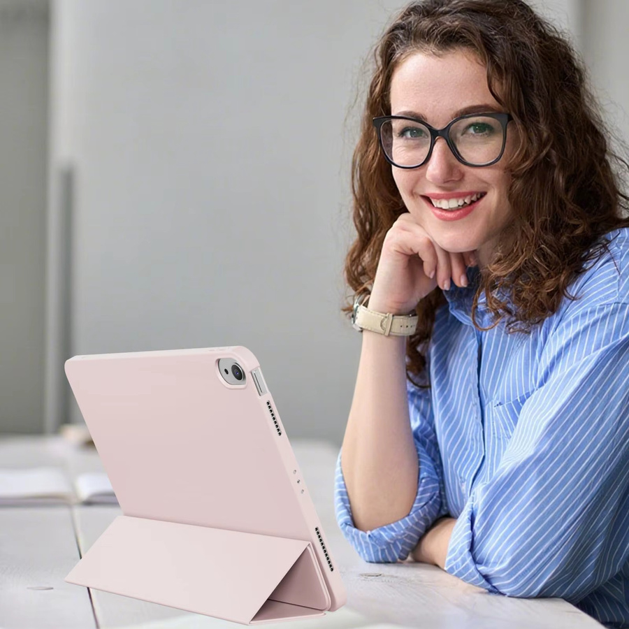 Magnetische Smart Cover Flip Case für Apple iPad in Pink - Bild 4