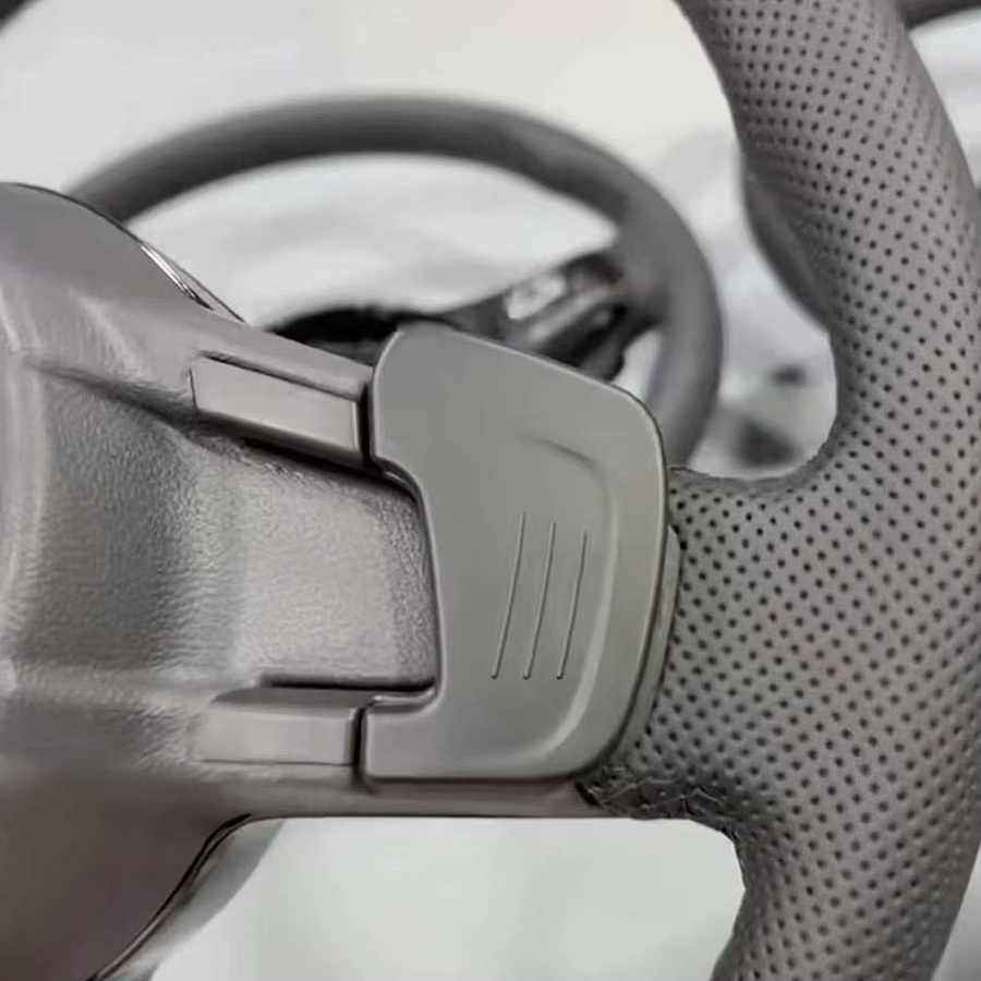 CNL Vollleder Lenkrad in Schwarz für VW Golf MK5 MK6 MK7 MK7.5, Passat B6 B7 B8 B9 und CC - Bild 4