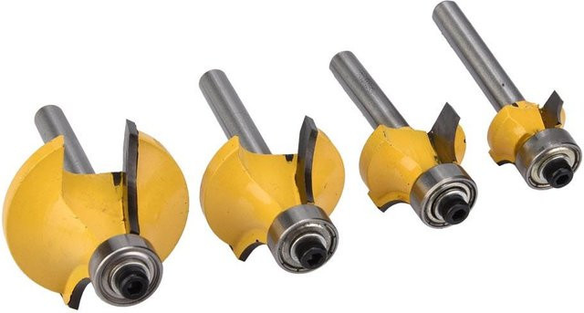 Fishine Kantenfräser Set aus Messing in Gelb, 4 Stück - Bild 1