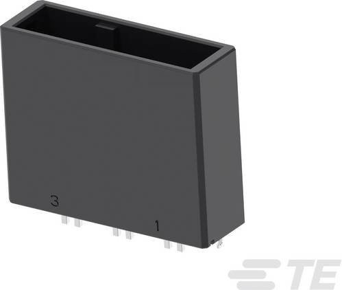 TE Connectivity Einbau-Stiftleiste Standard Schwarz 2-353082-2 Tube - Bild 1