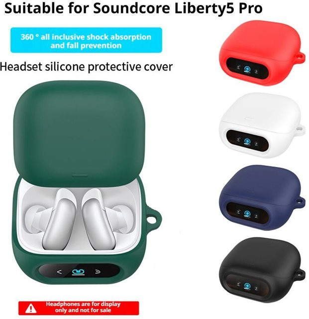 Silikonhülle für Soundcore Liberty 5 Pro als schützende Abdeckung für dein Ohrhörer-Ladeetui - Bild 1