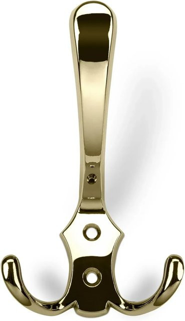 SOTECH Garderobenhaken LENA 2 Fach in Messingoptik Gold aus Metall - Bild 1