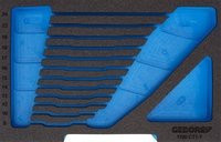 Gedore Schaumstoffeinlage EI-1100 CT1-7 in Blau, B: 15,75 cm, L: 23,0 cm - Bild 1