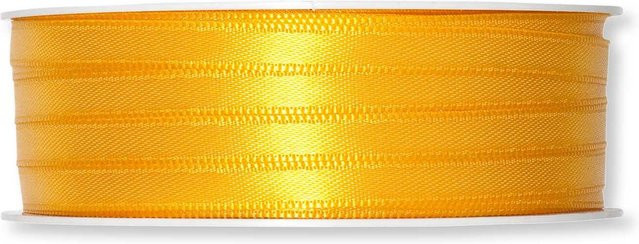 Halbach Satinband aus Polyester in Hellgelb, Breite: 6 mm, Länge: 10 m - Bild 1