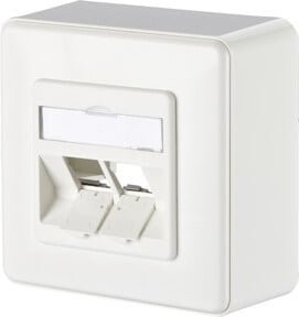 BTR NETCOM Anschlussdose E-DAT modul 8/8(8) AP in Weiß - Bild 1
