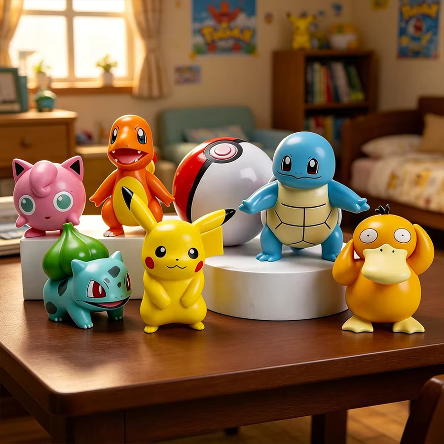 Bandai Pokémon, 6-teiliges Set, Mini-Spielzeugmodelle, Sammelfiguren - Bild 4