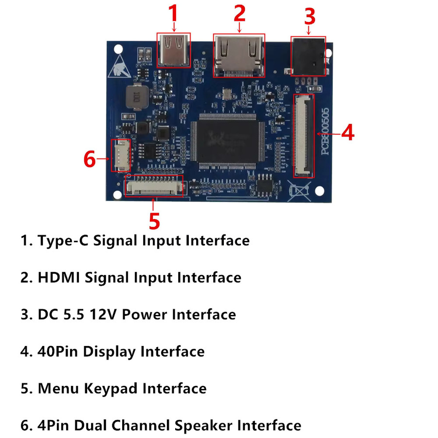 Heyman 9,7 Zoll 2K HD LCD-Bildschirm DIY-Treiberplatinen-Kit mit 2048 x 1536 Pixeln und HDMI-Anschluss für Raspberry Pi und PC-Unterbildschirm - Bild 4