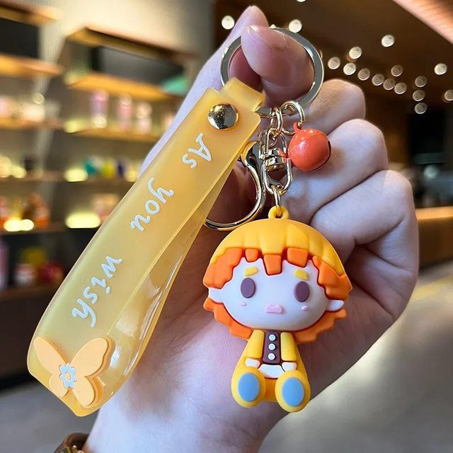 YIRAN Jewelry Schlüsselanhänger Demon Slayer Kimetsu No Yaiba, brown, Unisex - Bild 1