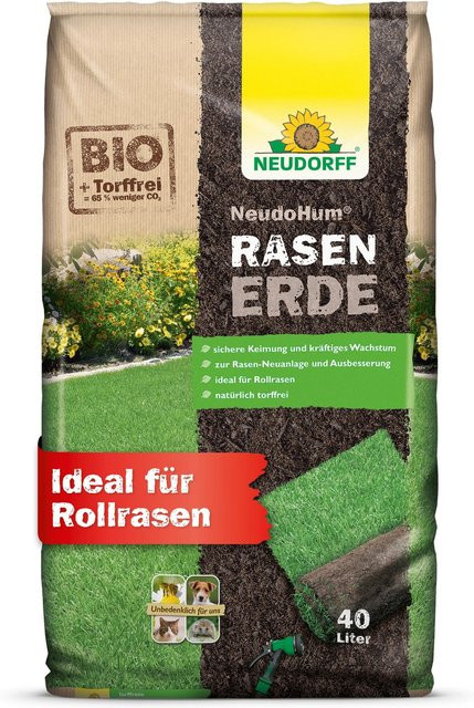 Neudorff NeudoHum torffreie Rasenerde mit Pflanzenkohle 40 kg - Bild 1