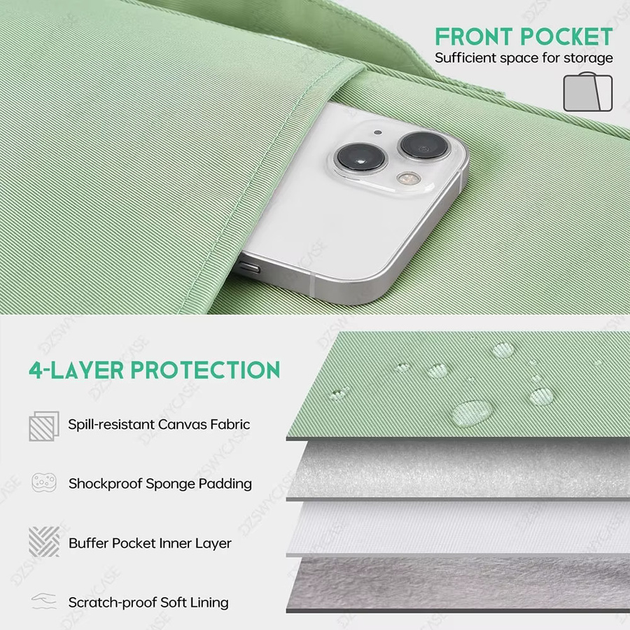 DZSWYCASE Tablet-Schutzhülle für iPad, Samsung, Xiaomi und Lenovo, gepolsterte wasserdichte Tasche mit Fach, Blau - Bild 2