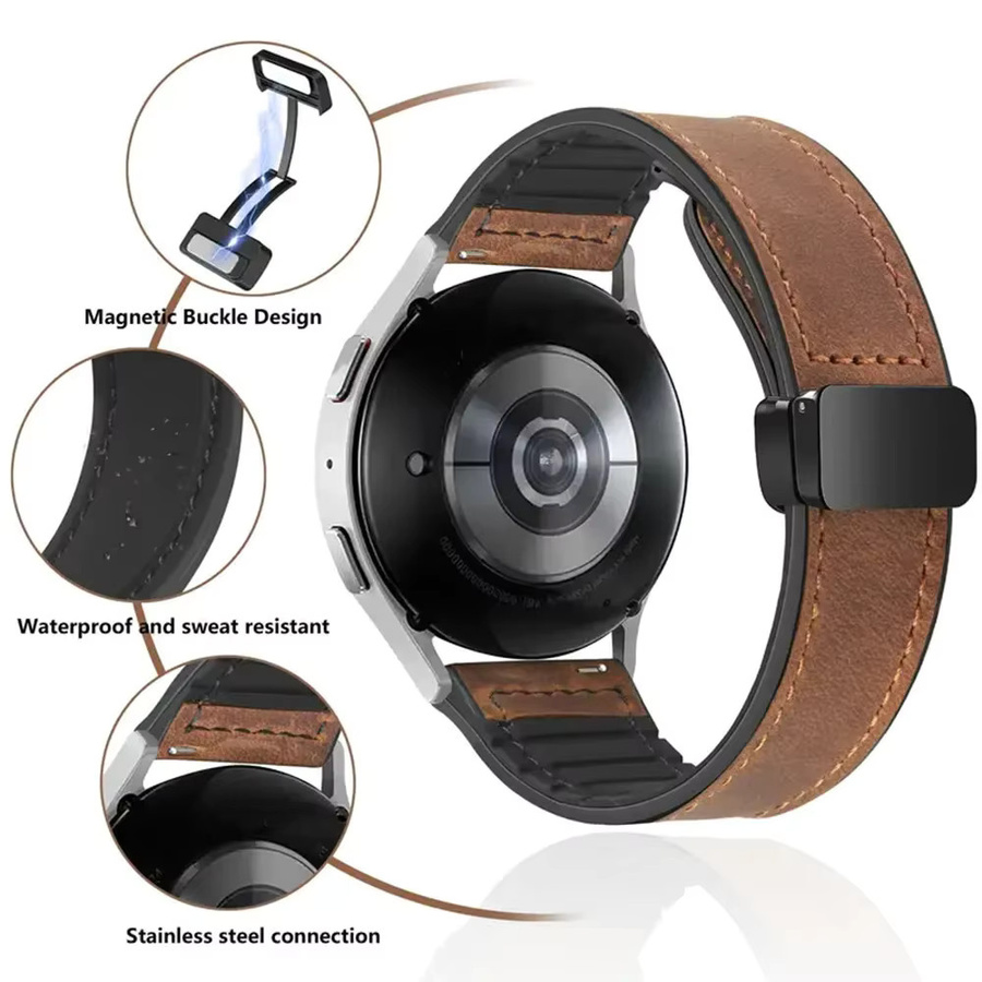COROS Uhrenarmband Leder, Silikon, Schwarz, Unisex - Bild 3