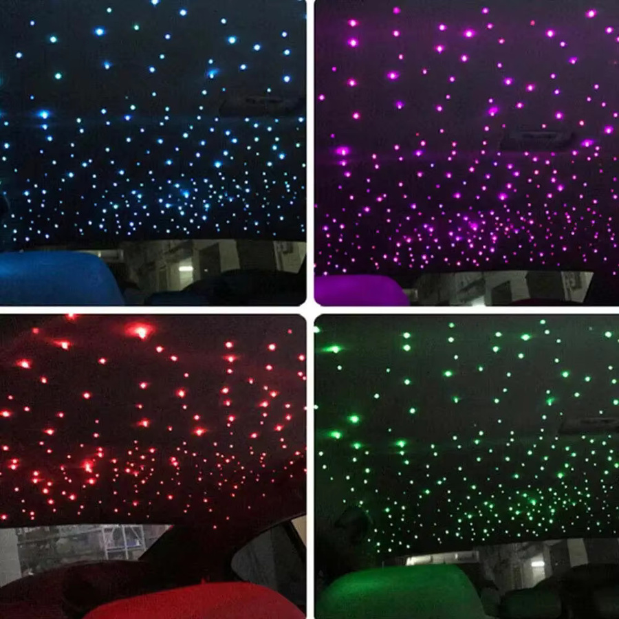 VASTFIRE RGBW Sternenhimmel Lichtset mit App-Steuerung und Glasfaser für Auto oder Zuhause in Schwarz - Bild 5