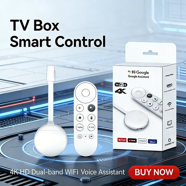Mortal Q2 Ultra Smart 4K Google TV Stick mit Android 14, Wifi 6, Bluetooth und Sprachfernbedienung, 2/16G, Allwinner H313 - Bild 1