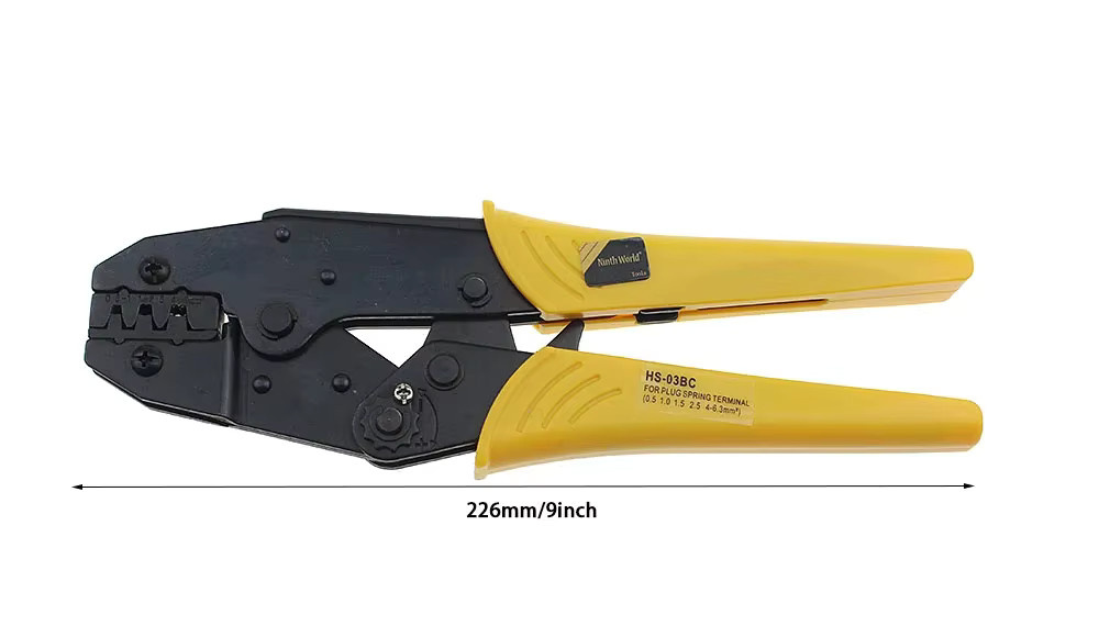 Lsmake Ratschen-Crimpzange mit Federklemmen und SM-Steckerklemmen für 0,5–6 mm2 - Bild 2
