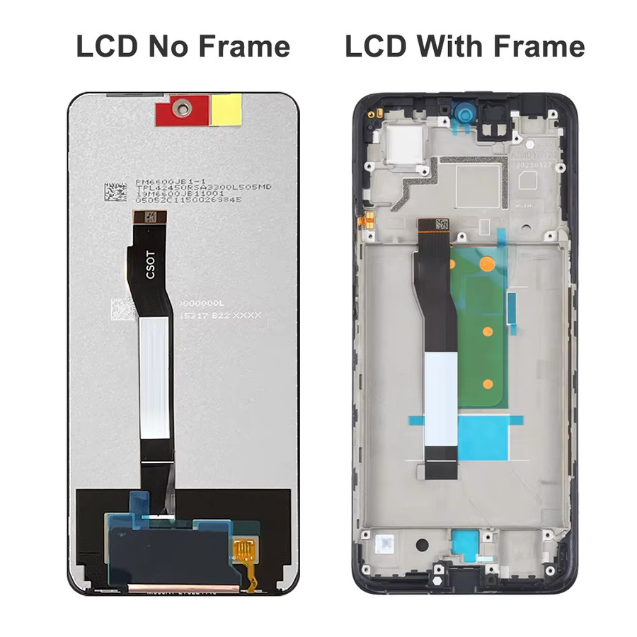 Xiaomi Poco X4 GT LCD Display Touchscreen Digitalisierer Baugruppe mit Rahmen in Schwarz 6.6 Zoll - Bild 3