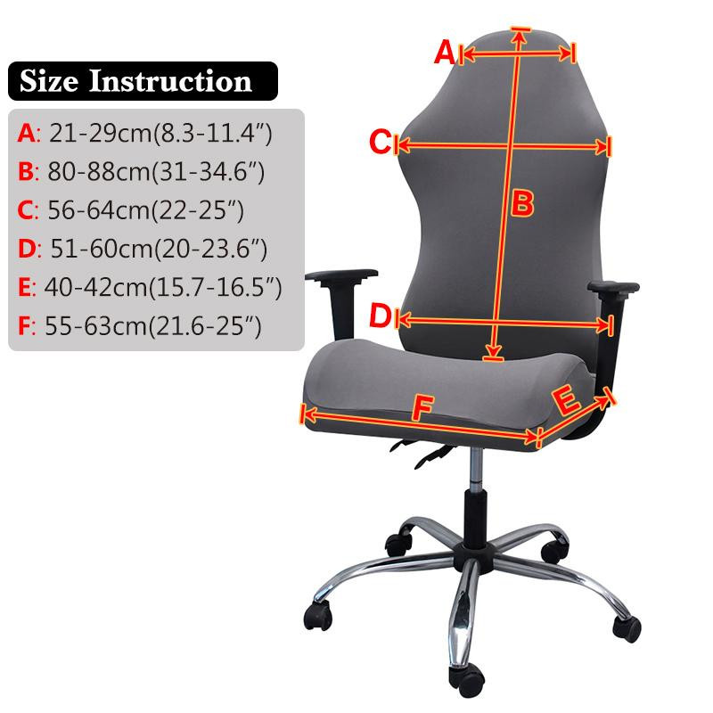 Universeller elastischer Gaming-Stuhlbezug von Yiran bag aus wasserabweisendem Polyester für Computer- und Wettkampfstühle - Bild 3