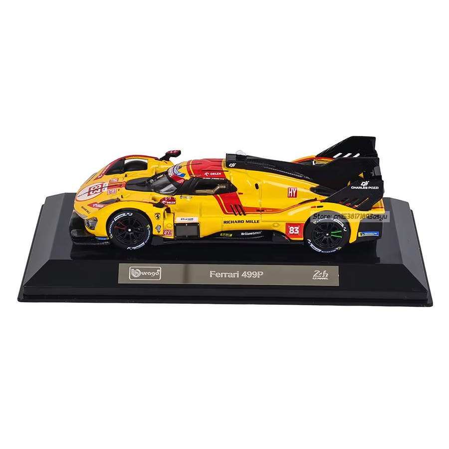 Bburago Ferrari 499P Nr. 83 Ye Yifei, Rennwagen-Modell, 1:43, ab 14 Jahren - Bild 2