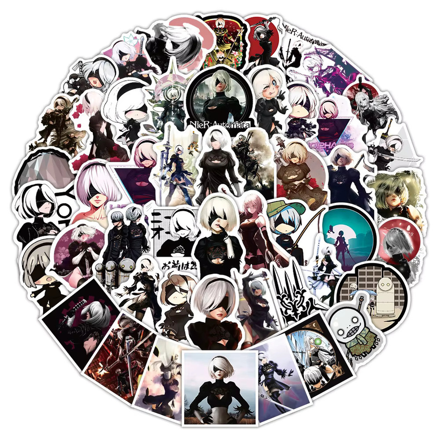 TIANMENG NieR Automata Spiel Aufkleber, 50-teiliges Set - Bild 3