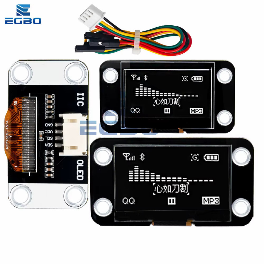 EGBO OLED-Display Modul SSD1306 SH1106 IIC LCD-Bildschirm in Weiß für Arduino - Bild 2