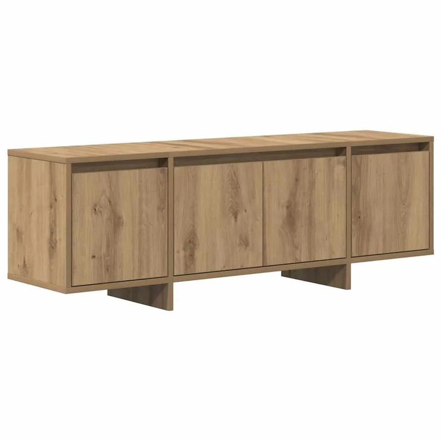 vidaXL TV-Schrank Artisan-Eiche in Braun aus Holzwerkstoff, B/T/H: 120 x 30 x 40,5 cm - Bild 2