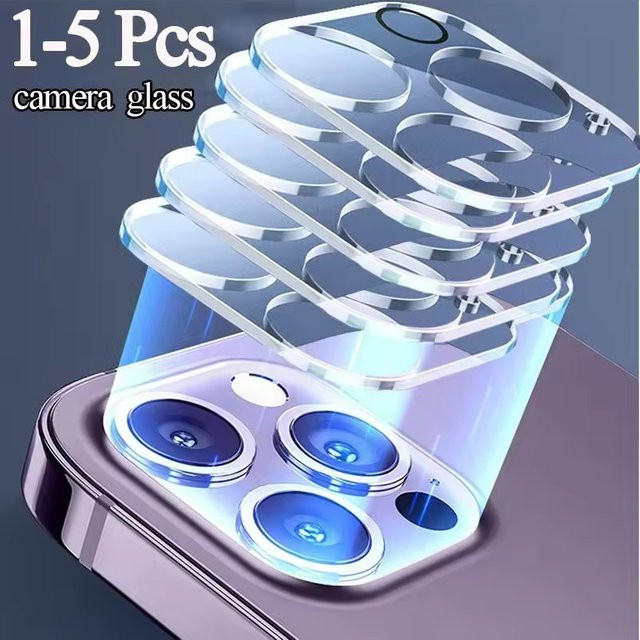 Kamera Objektiv Schutz Glas für Apple iPhone 11 12 13 14 15 16 17 Pro Max und Mini in Transparent - Bild 1