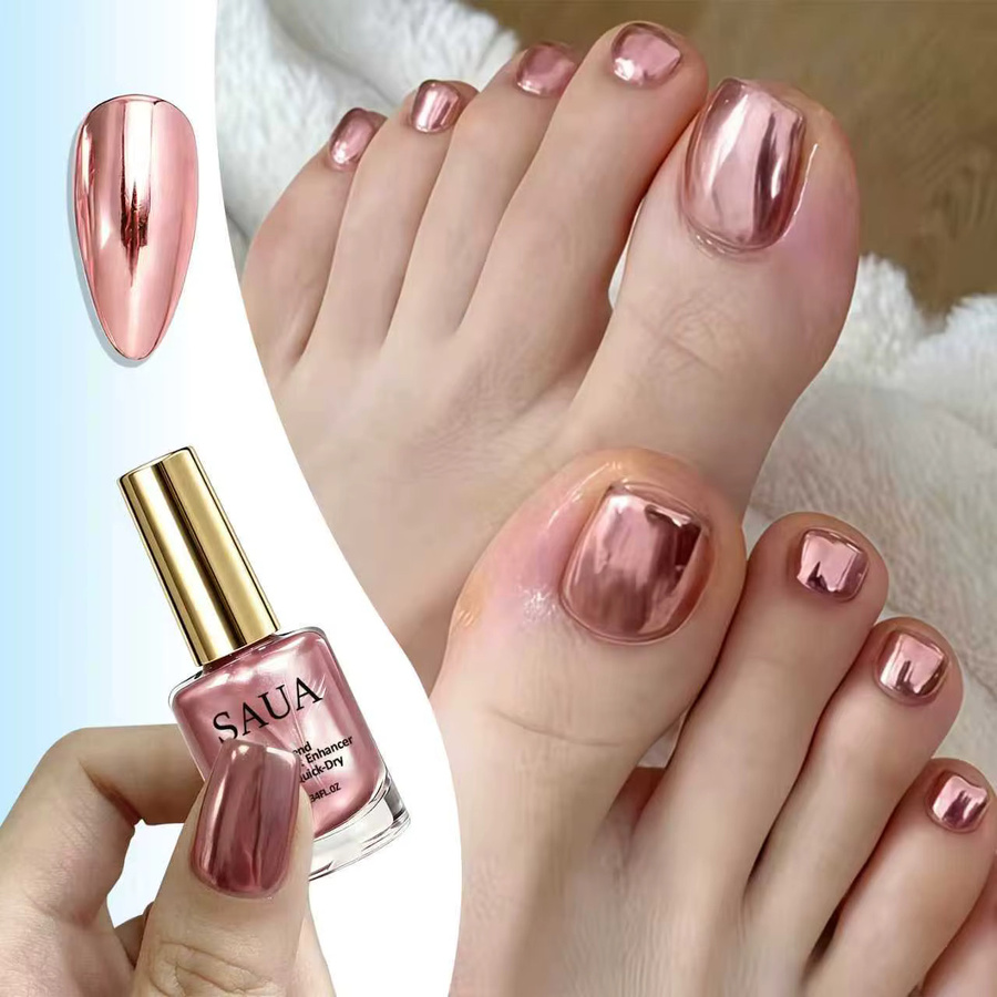SAUA Nagellack, Roségolden, Metallic - Bild 6
