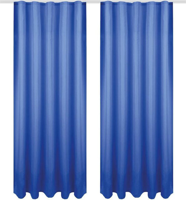 Bestgoodies Dekoschals Ellen Stoffpaneele blickdicht Blau, 2er Pack, B: 140 cm, H: 245 cm - Bild 1
