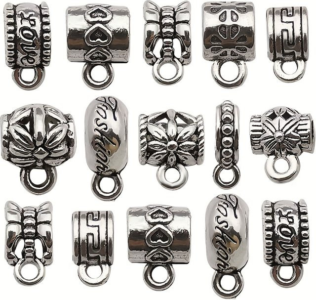 Aogue Verschluss-Bügelperlen, Charms, 100 Stück - Bild 1