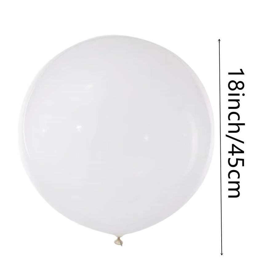 XHLFCJ Latexballons in Schwarz und Weiß für Geburtstag und Hochzeit, runde Ballondekoration - Bild 3