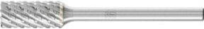 PFERD TOOLS Hartmetall Frässtift Zylinder ZYAS stirnverzahnt TITANIUM in Silber, Durchmesser: 6 mm, Länge: 13 mm, Schaft-Ø: 3 mm - Bild 1