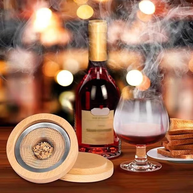 Untior Premium Cocktail Smoker Set rund für Whiskey und Bourbon zur Getränke-Infusion von Old Fashioned Cocktails - Bild 1