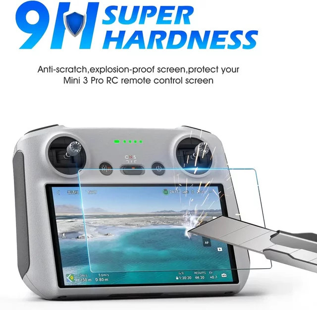 DJI Mini 3 Pro HD-Glas-Displayschutzfolie in Transparent für die RC-Fernbedienung - Bild 1