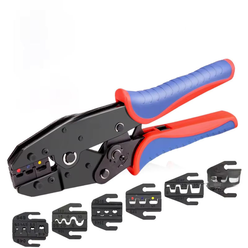 YEFYM Crimpzange YFX-03C in Multicolour mit wechselbaren Backen für Schrumpfschläuche, Aderhülsen, Ferrulen und Steckverbinder - Bild 6