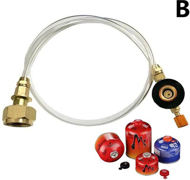 Pansyf Propan Nachfülladapter für Outdoor Camping Gasherde und LPG Flachzylinder aus Aluminium - Bild 1