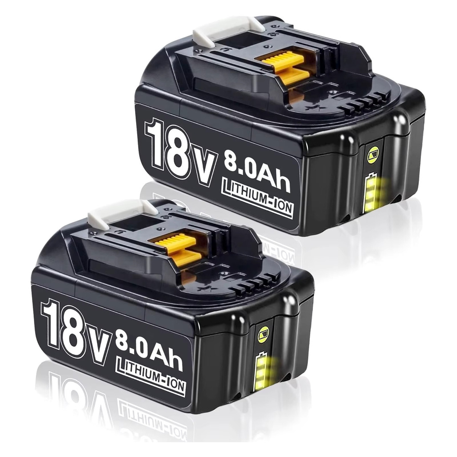 Turpow Ersatz Akku 18V 8000mAh für Makita BL1830 BL1860 BL1850 BL1840B inklusive 6A Ladegerät in Schwarz - Bild 6