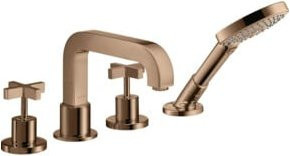 Hansgrohe Axor Citterio Fertigmontageset mit Handbrause und Unterputz-Einheit in Gold - Bild 1