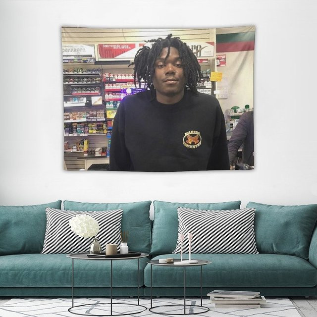 LUCKI Rapper Wandteppich im amerikanischen Stil, ästhetische Wanddekoration in Multicolour, Breite: 60 cm, Höhe: 40 cm - Bild 1