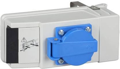 Schneider Electric KBC16DCP2 KBC Abgangsadapter mit Sicherung, 16A, Schuko DIN, Weiß - Bild 1