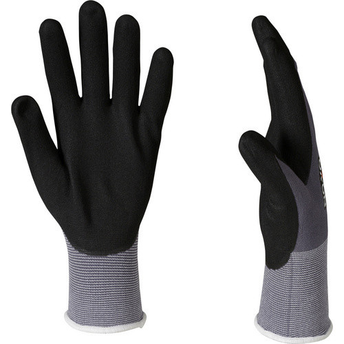 OX-ON Handschuh Flexible Supreme 1610 in Grau/Schwarz mit Nitrilbeschichtung in Größe L - Bild 2