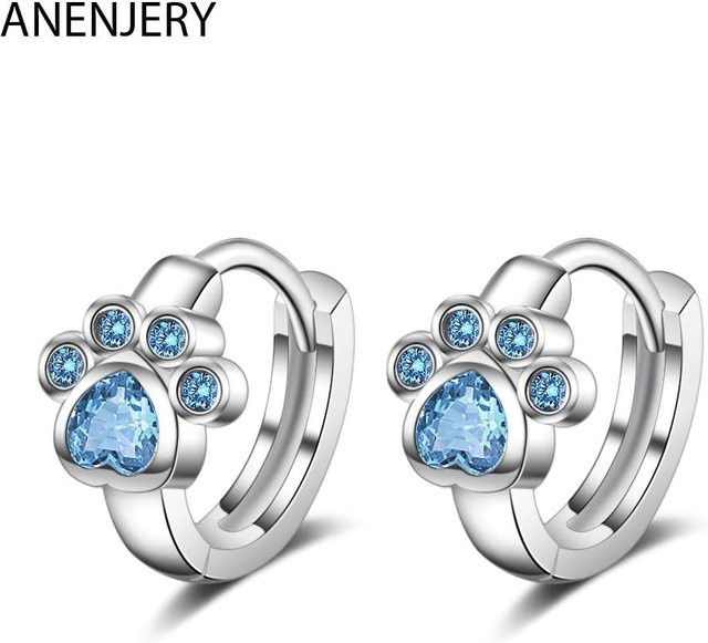 YIRAN Jewelry Creolen 925 Silber, Zirkonia, Damen - Bild 1