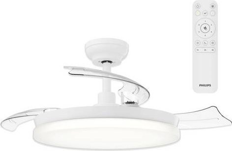 Philips Solr LED Deckenventilator in Weiß mit Fernbedienung und dimmbarer Beleuchtung, 32 W - Bild 1