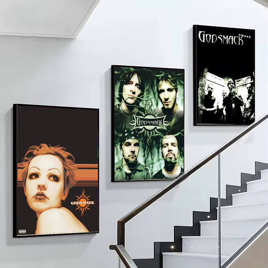 Godsmack Poster Aufkleber Wasserfester Wandkunstdruck Typografie Mehrfarbig - Bild 4