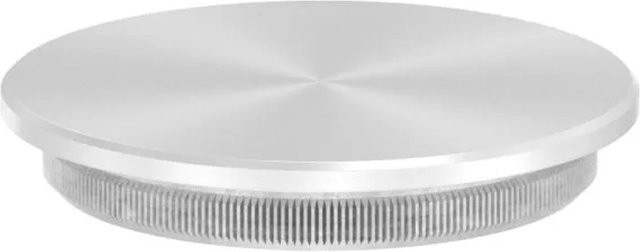FeNau Einsteckkappe aus V2A Edelstahl in Silber für Rohr Ø 42,4 mm x 3,0 mm Wandstärke - Bild 1