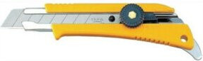 OLFA Cuttermesser mit Feststellrädchen und 18mm Abbrechklingen für Profis - Bild 1