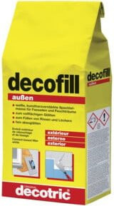 Decotric decofill Spachtelmasse für außen, Weiß, 5 kg - Bild 1