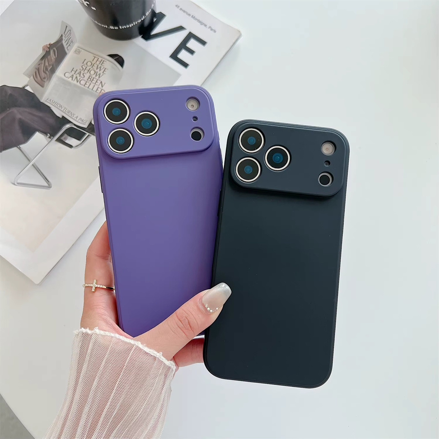 Luxuriöse Silikon-Schutzhülle TEXT ME für iPhone 17 Pro Max, iPhone 17 Air und iPhone 17 Pro in Orange - Bild 1