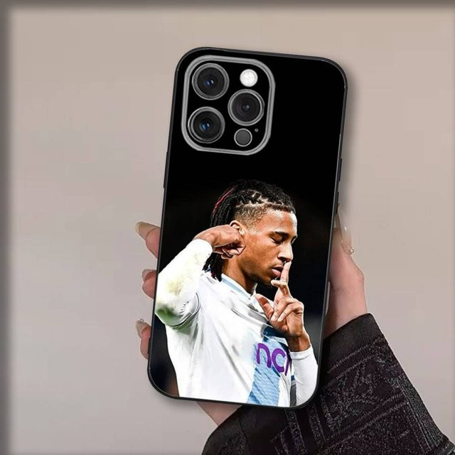 Handyhülle Michael Olise Fußball Design für iPhone 11 bis iPhone 17, Schwarz - Bild 1